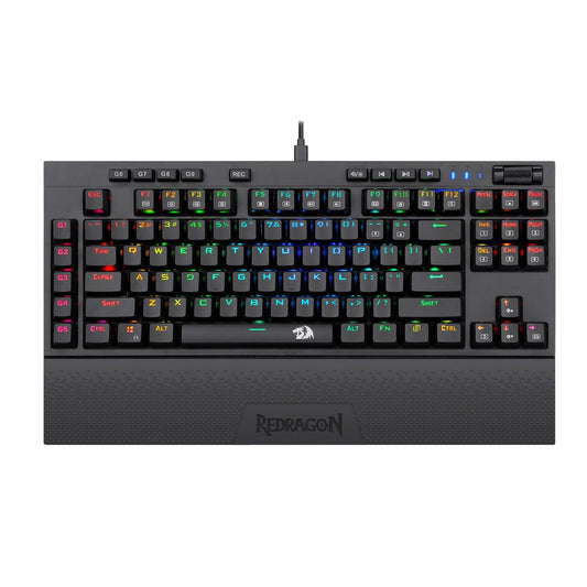 Redragon K588 RGB Pro BROADSWORD TKL Mechanical Wired Gaming Keyboard β Black