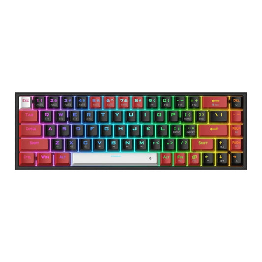 REDRAGON Castor Pro 68Key Wireless Red|Black|White KeyCap Bluetooth RGB Red Switch โ Black|Red