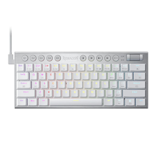 Redragon K632 HORUS Mini 60% RGB Wired Gaming Keyboard β White