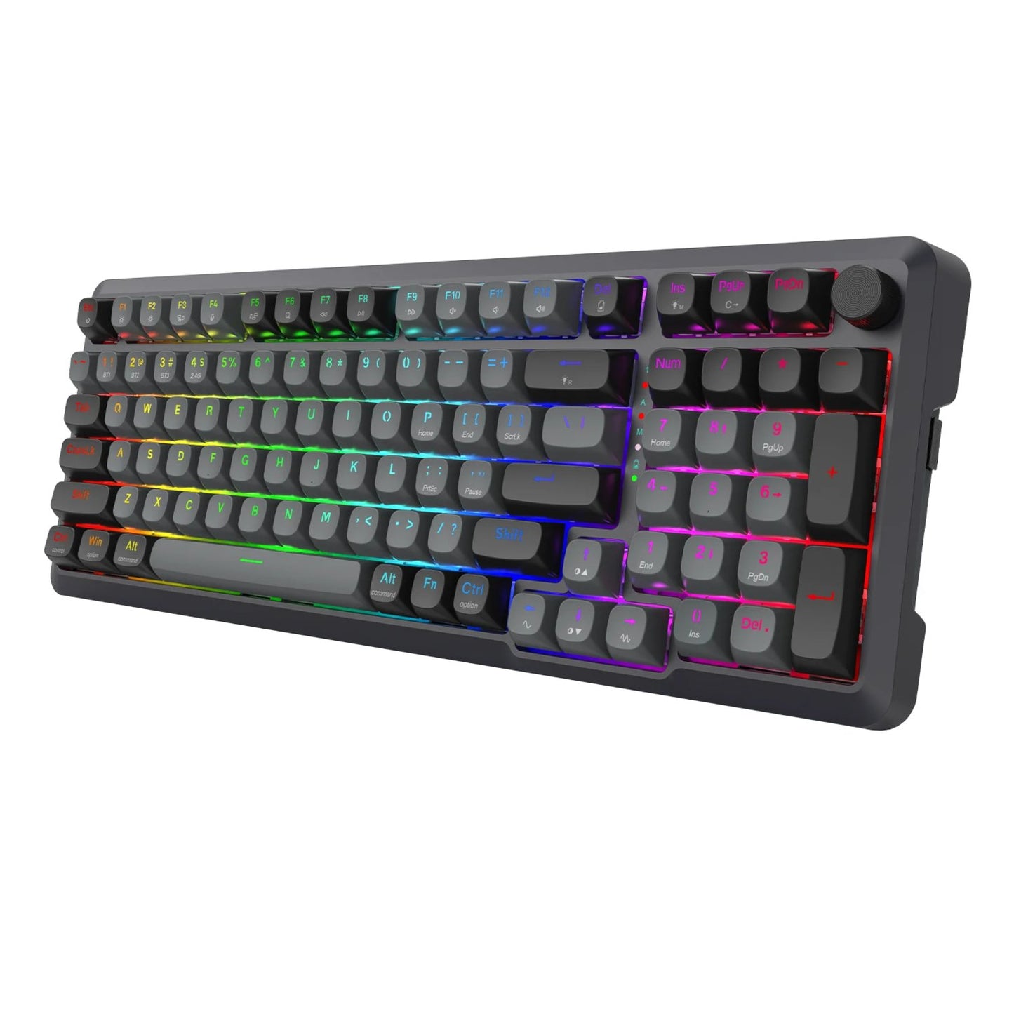 Redragon BREAGI PRO K688 98+1 Gasket Wireless Mechanical Keyboard (Triple Mode, RGB, Hot-Swappable, Cream Linear Switches)