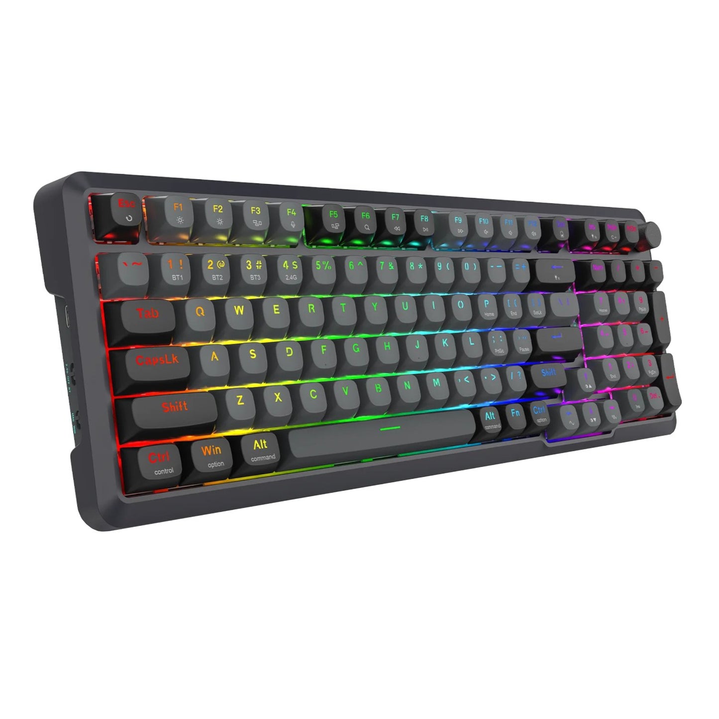 Redragon BREAGI PRO K688 98+1 Gasket Wireless Mechanical Keyboard (Triple Mode, RGB, Hot-Swappable, Cream Linear Switches)