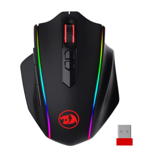REDRAGON VAMPIRE ELITE Wireless 16000DPI|8 Button|Ergonomic Design|P3335 Optical Sensor|Type-C Cable|RGB Backlit Gaming Mouse β Black