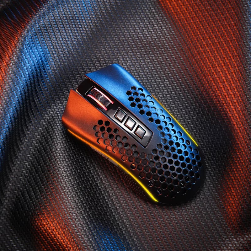 REDRAGON STORM 12400DPI 7 Buttons|Ergonomic Design|P3327 Optical Sensor|Lightweight Body|RGB Backlit gaming Mouse โ Black