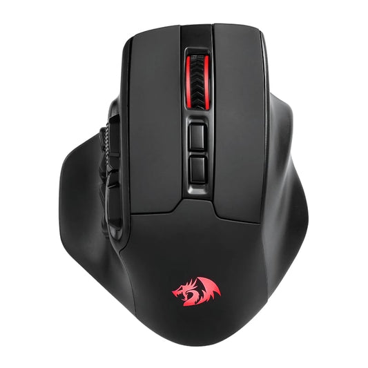 REDRAGON Aatrox Wireless 6200DP RGB MMO Gaming Mouse β Black