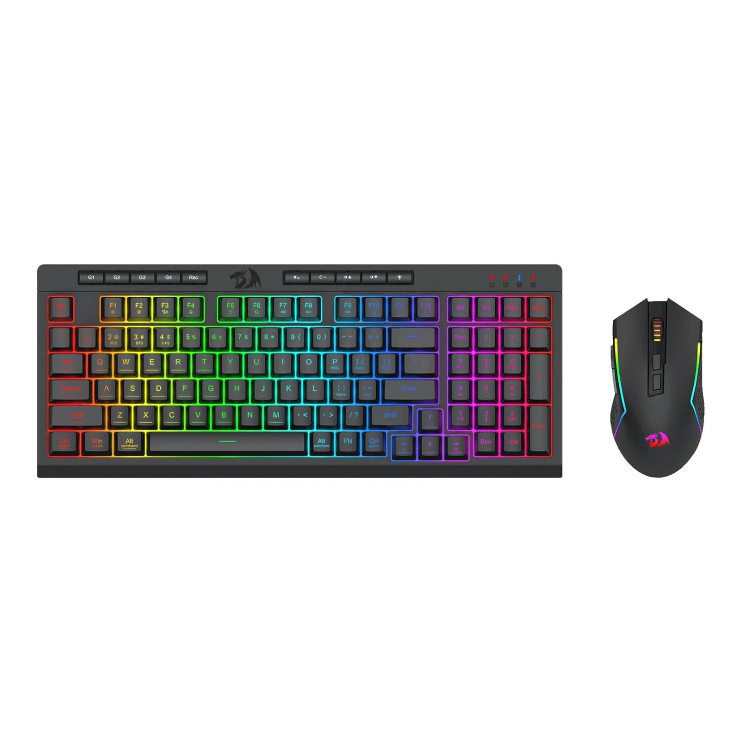 Redragon RYLO PRO S142 Tri-Mode RGB Gaming Keyboard & Mouse Combo