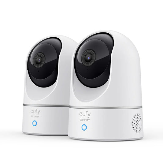 Eufy Indoor Cam 2K Pan &ย Tilt - 2 Pack