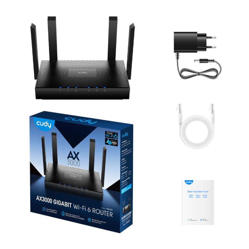 cudy AX3000 Gigabit Wi-Fi 6 Mesh Router