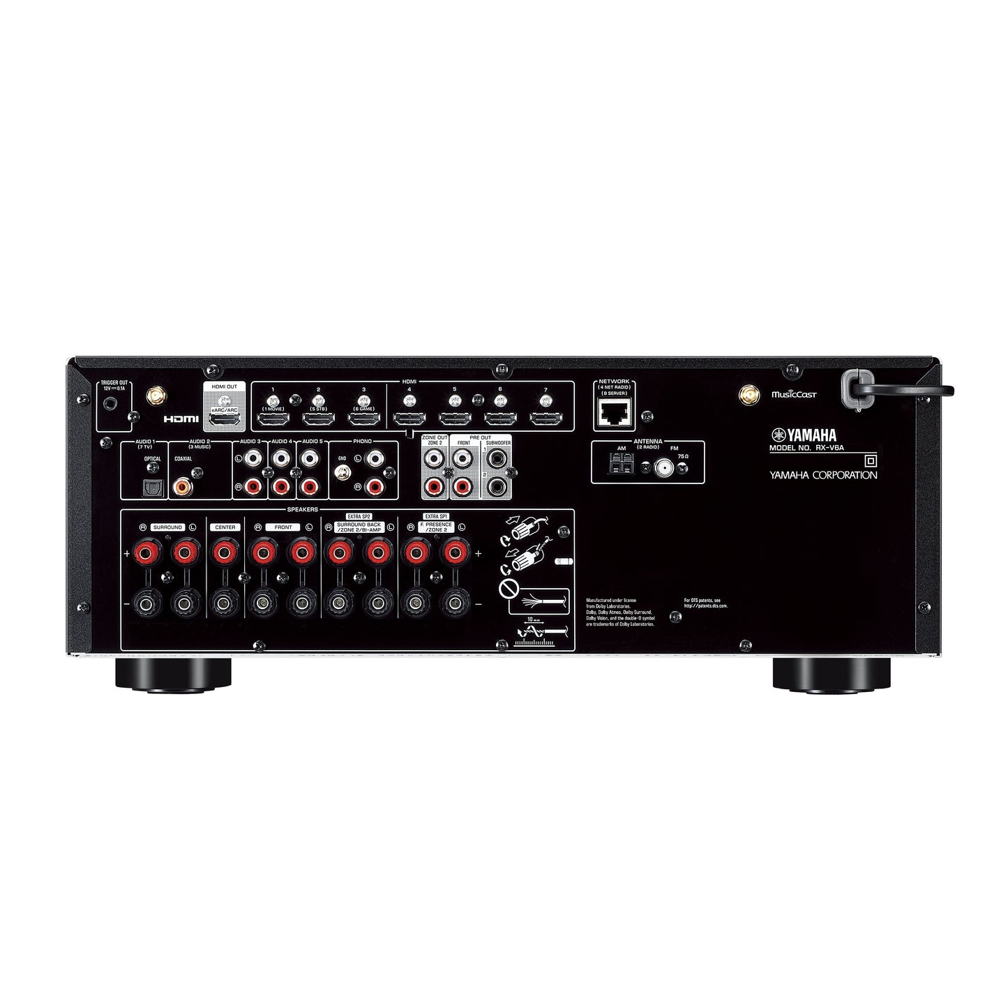 Yamaha RX-V6A 7.2-Channel AV Receiver with 8K HDMI and MusicCast