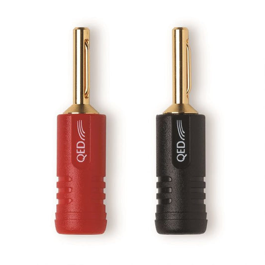 QED AIRLOC ABS 4mm Banana Plug (20 Pack)