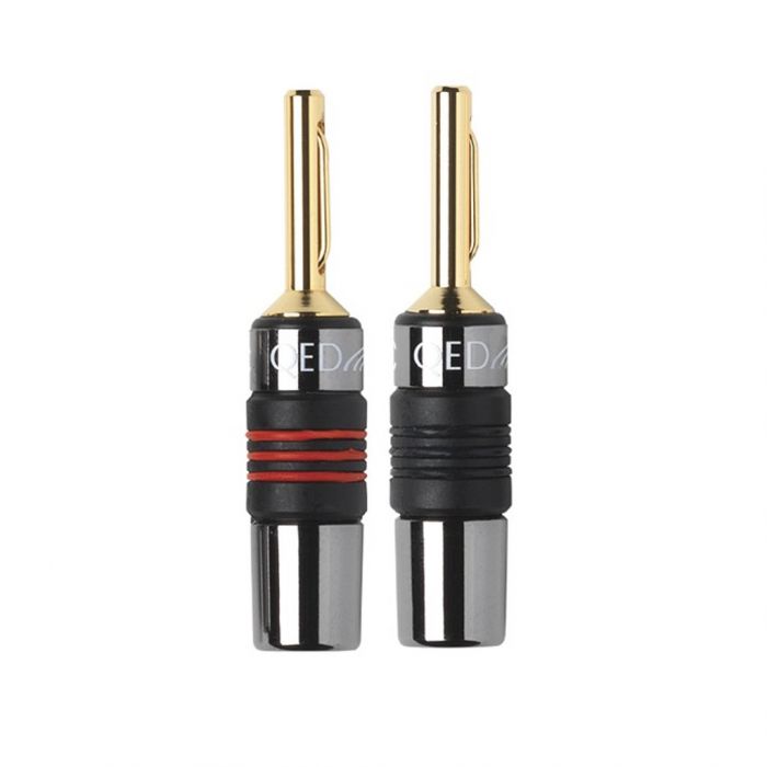 QED AIRLOC Metal 4mm Banana Plug (20 Pack)