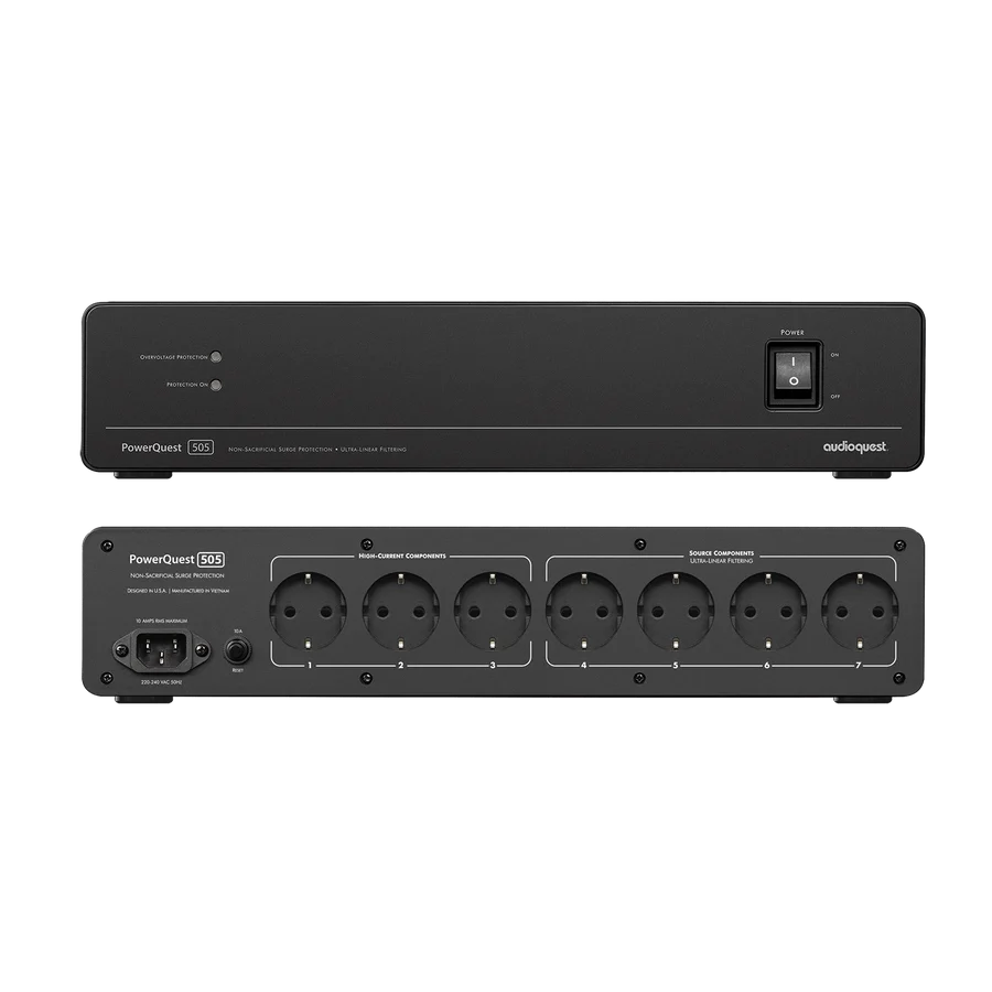 AudioQuest PowerQuest 505 12-Outlet Power Conditioner & Non-Sacrificial Surge Protector