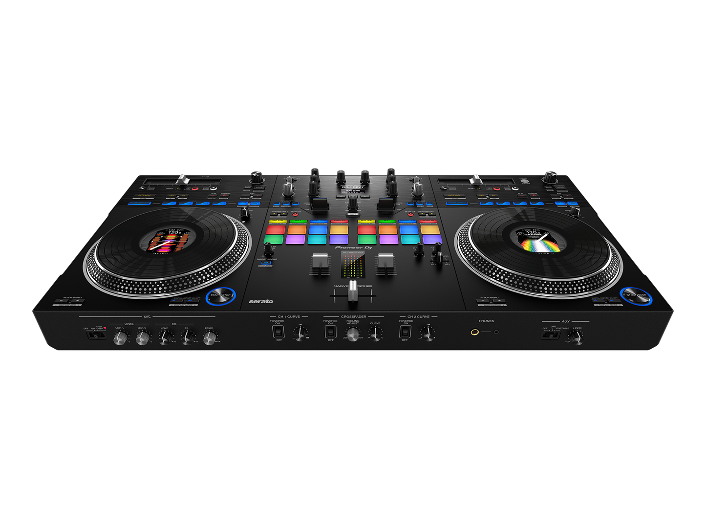 Pioneer DJ DDJ-REV7 Scratch-style 2-channel professional DJ controller for multiple DJ applications (Black)