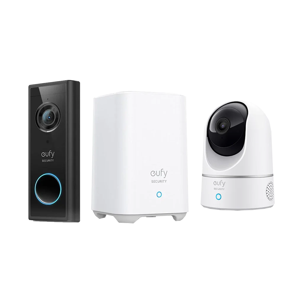 Eufy 2K Video Doorbell Kit + Indoor Cam 2K Pan&Tilt - Bundle