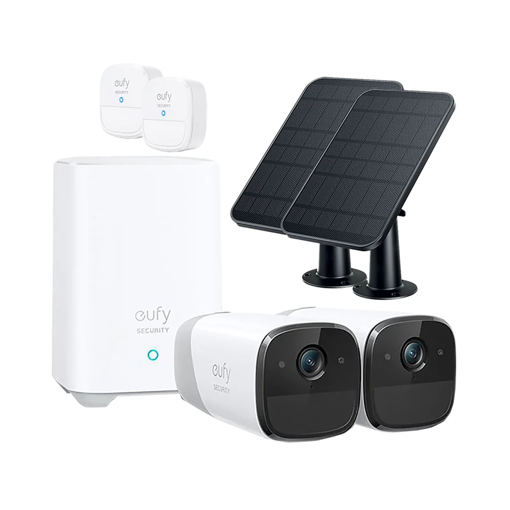 Eufycam 2 Pro + Eufy Motion Sensors + Eufy Solar Panels Bundle