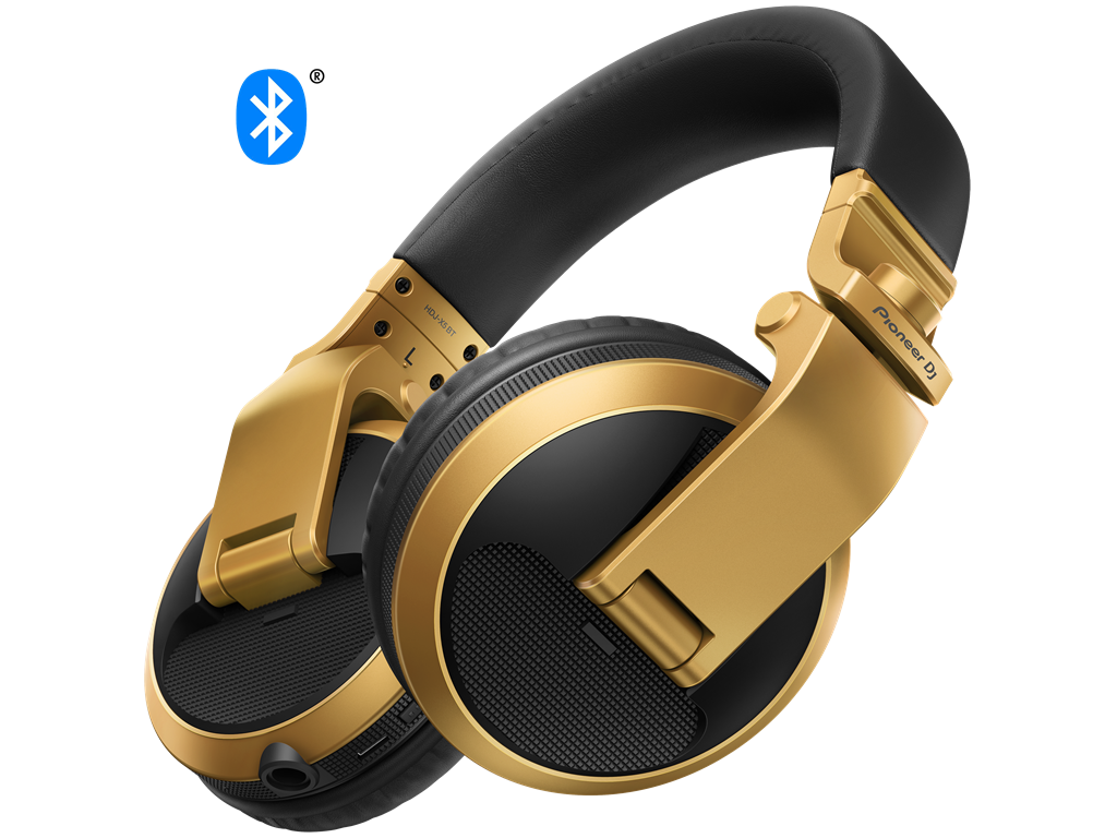 Pioneer DJ HDJ-X5BT-N Over-ear DJ headphones with Bluetooth® functionality - Gold