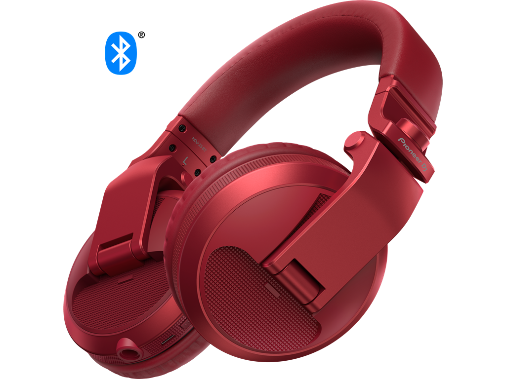 Pioneer DJ HDJ-X5BT-R Over-ear DJ headphones with Bluetooth® functionality - Red