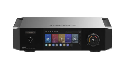 Eversolo DMP-A10 Network Audio Streamer (Black) + Eversolo AMP-F10 Power Amplifier (Black) + Bowers &Wilkins 705 S3 Bookshelf speakers - Pair (Gloss Black)