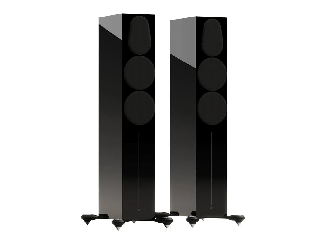 Monitor Audio Gold 300 6G Floorstanding Speakers - Pair (Gloss Black) + Marantz MODEL40N Integrated Stereo Amplifier (Black)