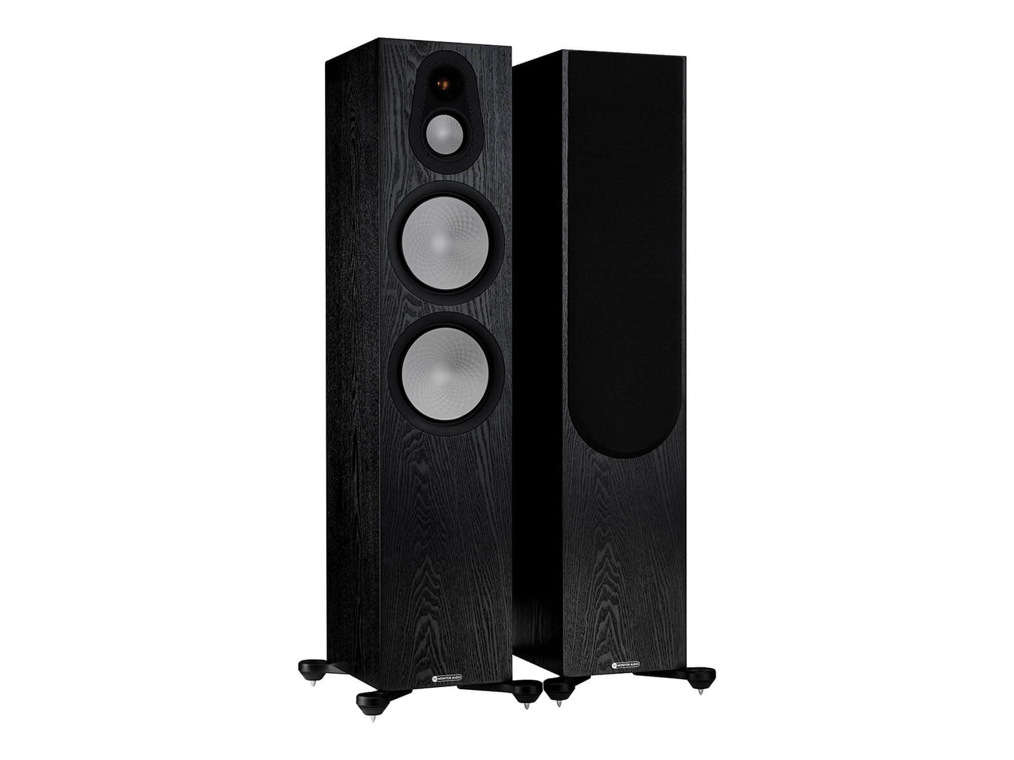Monitor Audio Silver 500 7G Floorstanding Speakers - Pair - Black Oak
