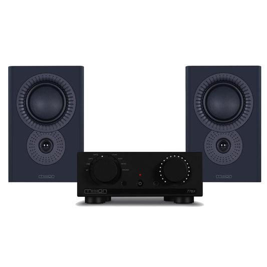 Mission 778X Amplifier (Black) +Mission LX-3 MKII Speakers - Pair (Black)
