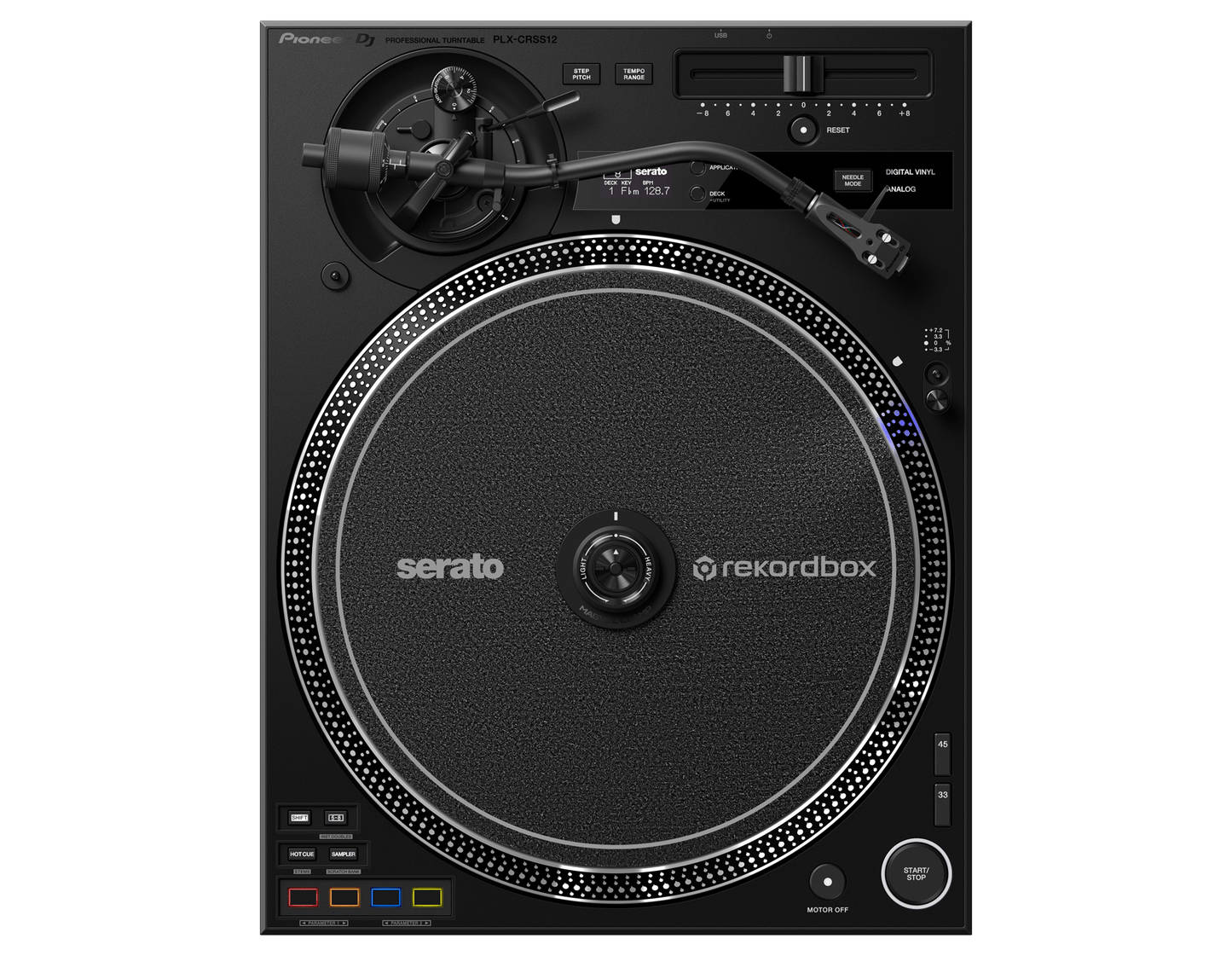 Pioneer DJ PLX-CRSS12 Professional direct drive turntable with DVS control (Black)