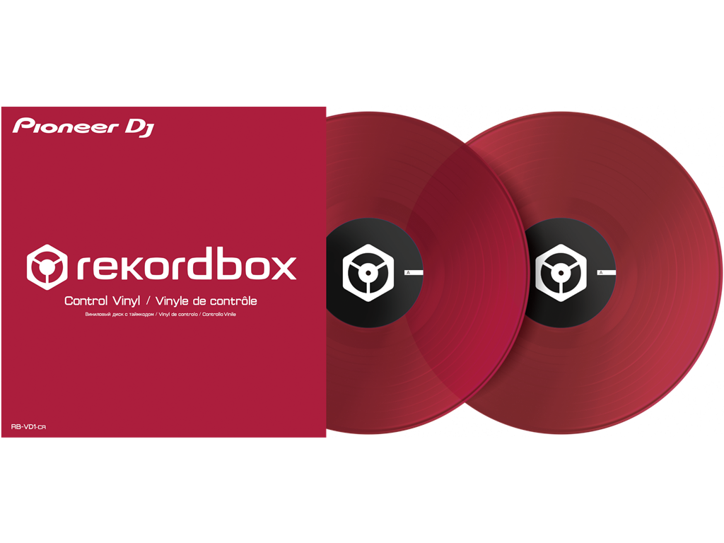 Pioneer DJ RB-VD1 2 Control Vinyl (clear red) - Pair