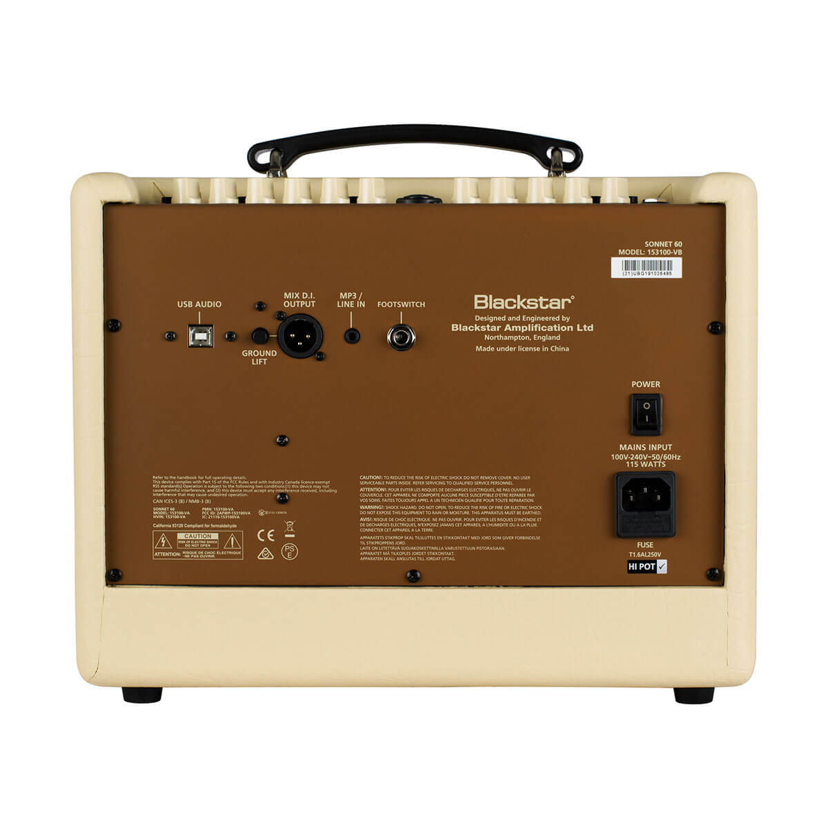 Blackstar Sonnet 60 Acoustic Stereo Amplifier - Each - Blonde