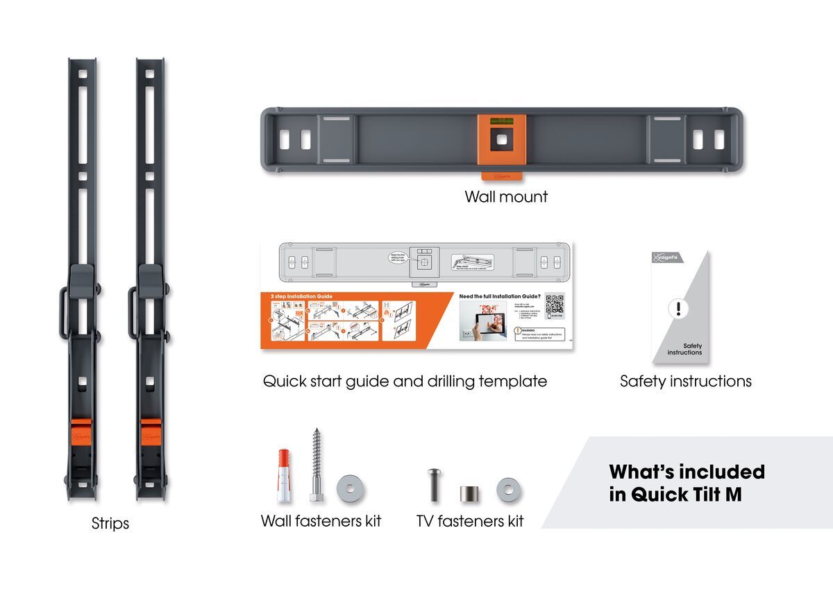 Vogel's TVM 1415 Tilting TV Wall Mount - Medium - Each - Black
