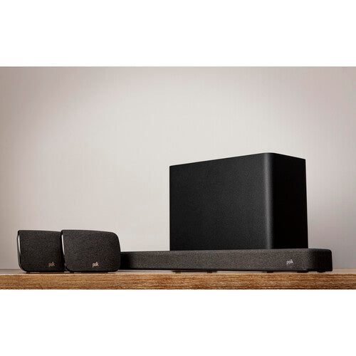 Polk Audio SR2 Wireless Surround Speakers for MagniFi & React Series Soundbars - Black