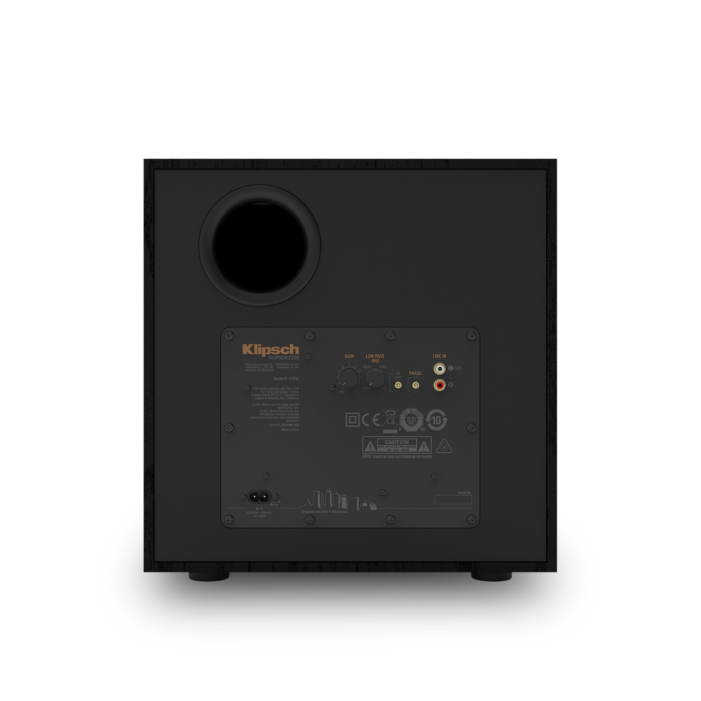 Klipsch R-101SW Subwoofer - each - Black