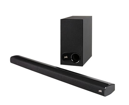 Polk Signa S2 Universal TV Soundbar and Wireless Subwoofer - Black