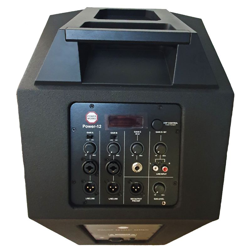 PowerWorks POWER-12 Compact Vertical Array System - Each - Black