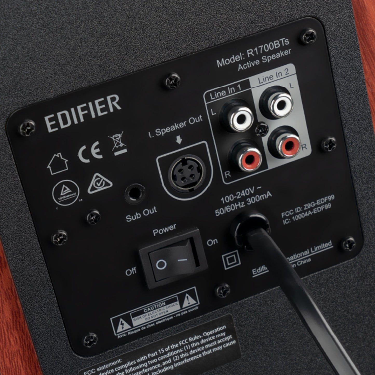 Edifier R1700BTs Active Bookshelf Speaker - Brown