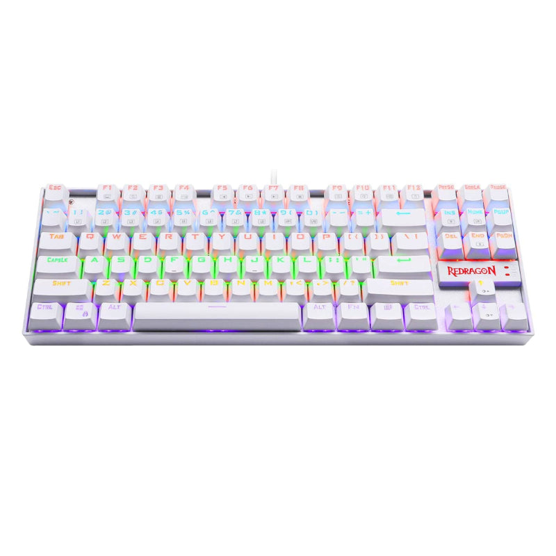 REDRAGON KUMARA Mechanical 87 Key|RGB Backlit Gaming Keyboard β White