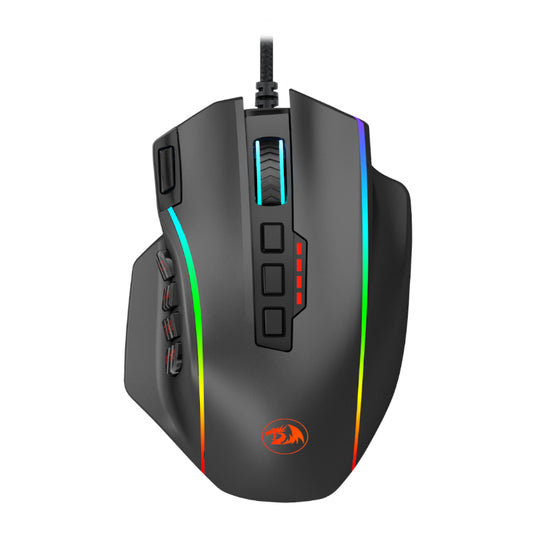 REDRAGON PERDICTION 4 12400DPI RGB MMO Ergo Gaming Mouse β Black