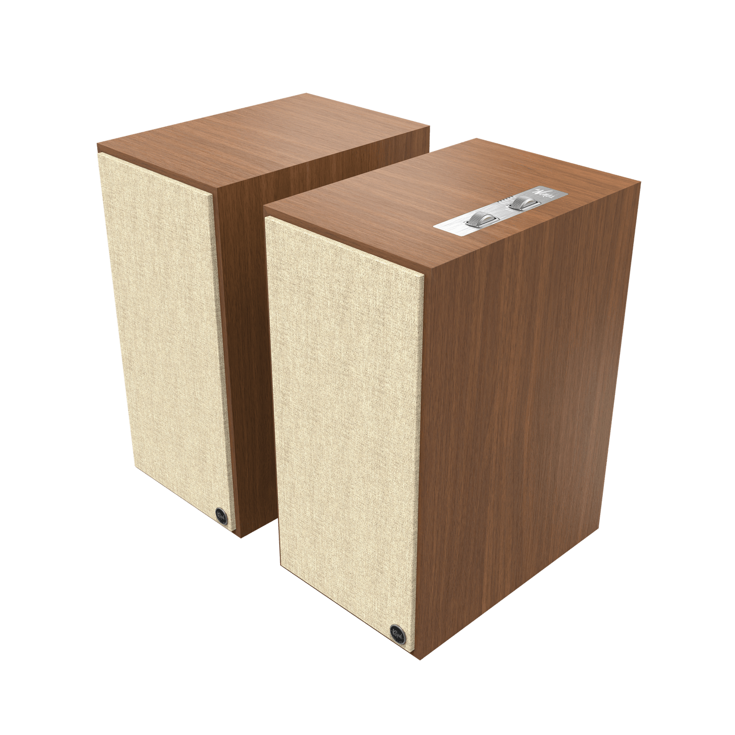 Klipsch The Nines 8" Powered Speakers - pair - Walnut