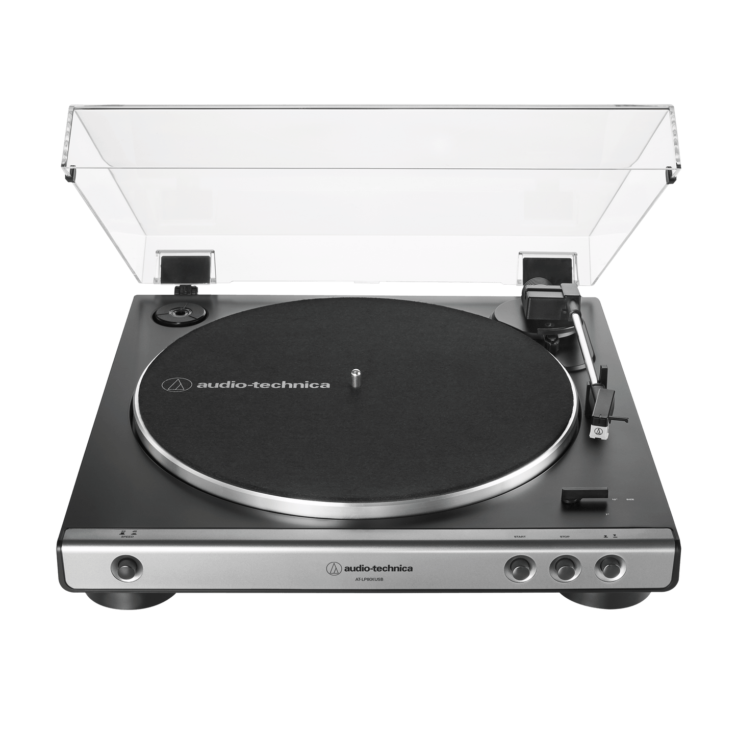 Audio-Technica AT-LP60XUSB Fully Automatic Belt-Drive Turntable - Gun Metal