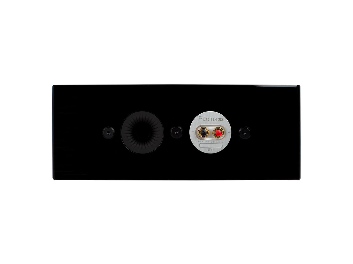 Monitor Audio Radius 200 Center 2-way 2x4" Speakers - Each - High Gloss Black Lacquer