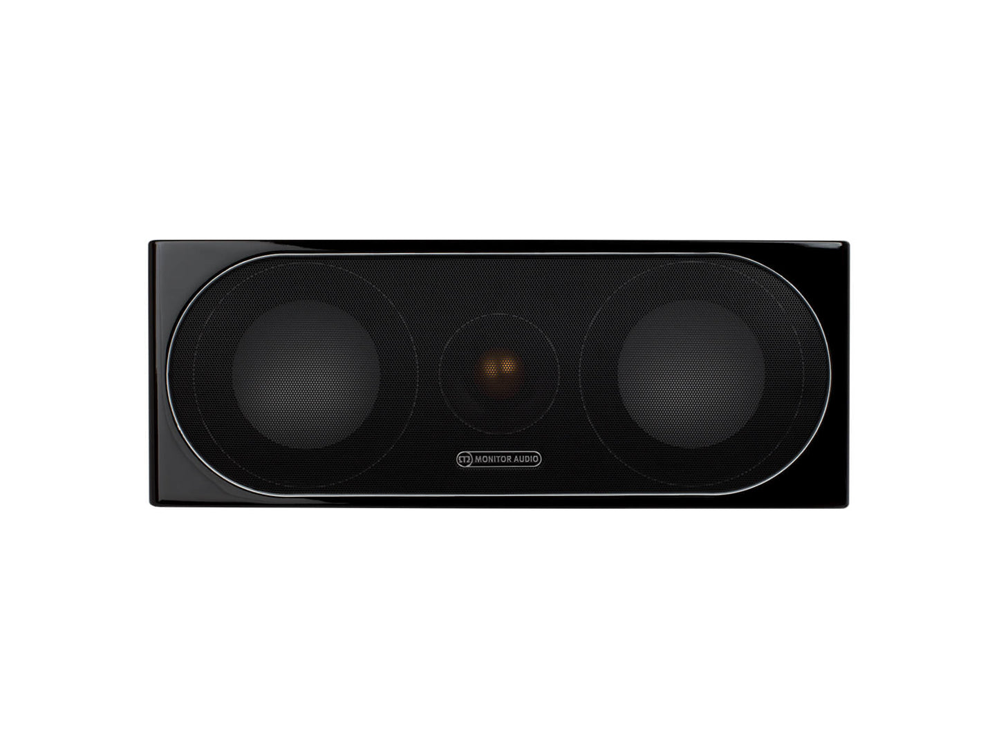 Monitor Audio Radius 200 Center 2-way 2x4" Speakers - Each - High Gloss Black Lacquer