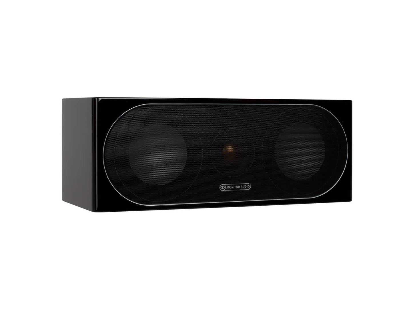 Monitor Audio Radius 200 Center 2-way 2x4" Speakers - Each - High Gloss Black Lacquer