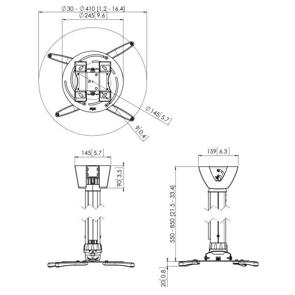 Vogel's PPC 2555 Projector Ceiling Mount