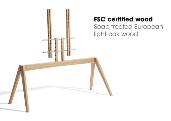 Vogel's Next OP 2 TV Floorstand - Light Oak