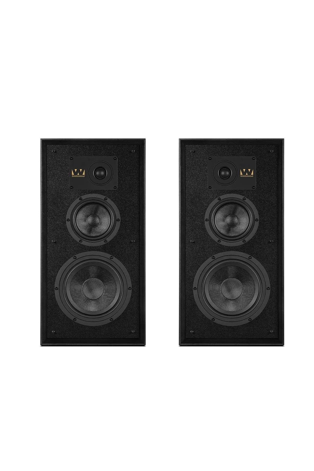 Wharfedale Super Linton Standmount   Speakers - Pair (Black) + Audiolab 9000A Integrated Amplifier (Black)