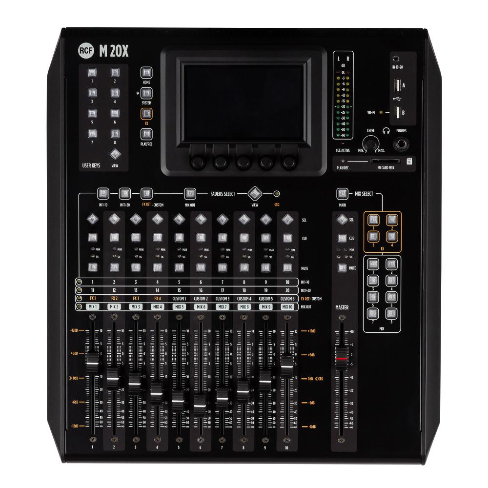 RCF M 20X Desktop Digital Mixer - Each - Black
