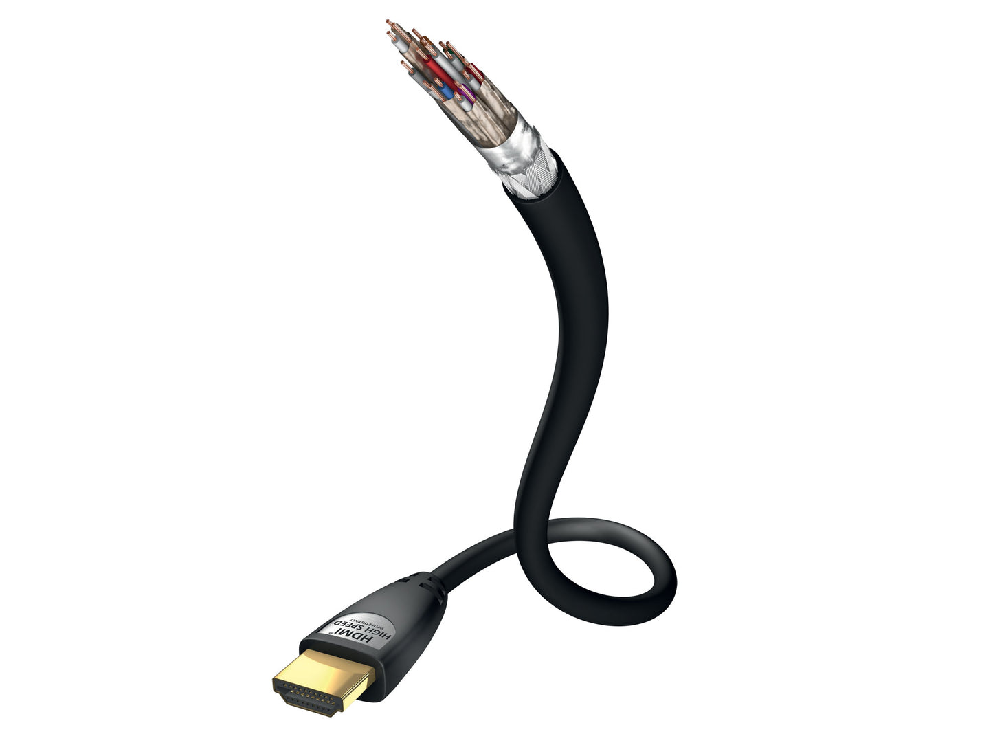 Inakustik STAR High Speed HDMI 2.0b Cable - Black - 0.75m