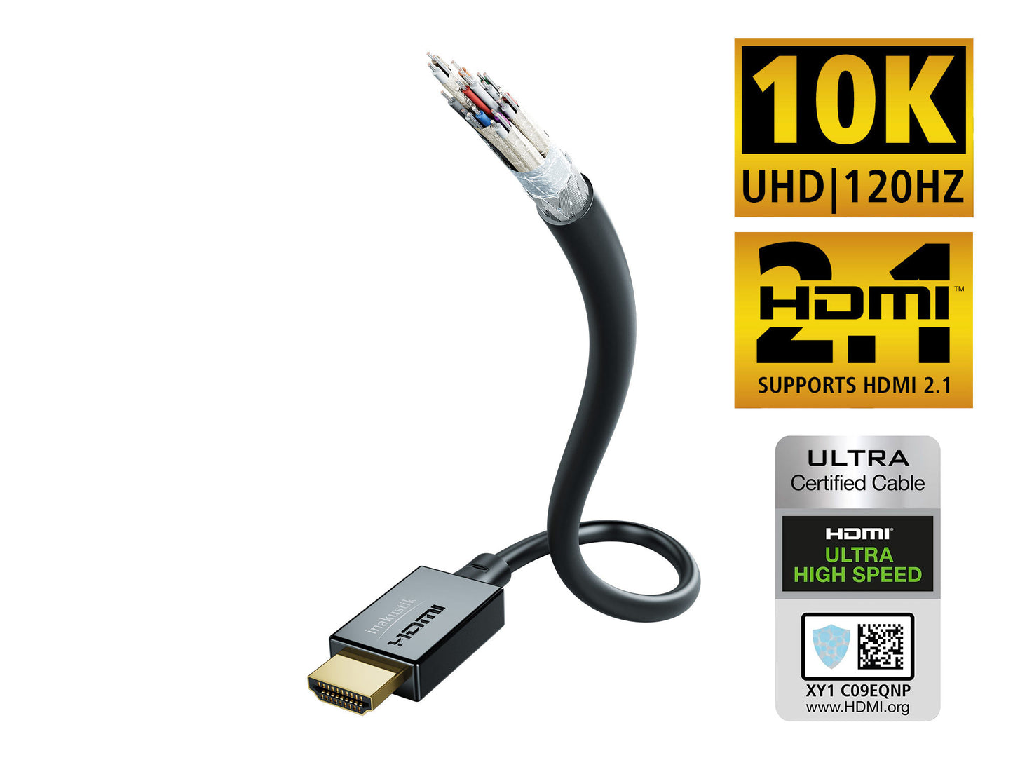 Inakustik STAR Ultra High Speed 10K HDMI 2.1 Cable - Black
