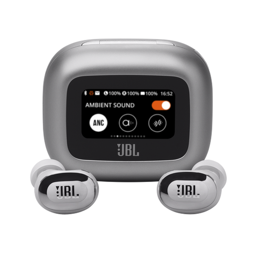 JBL Live Buds 3 True Wireless Noise-Cancelling Bud-Type Earbud with Smart Charging Case - Silver