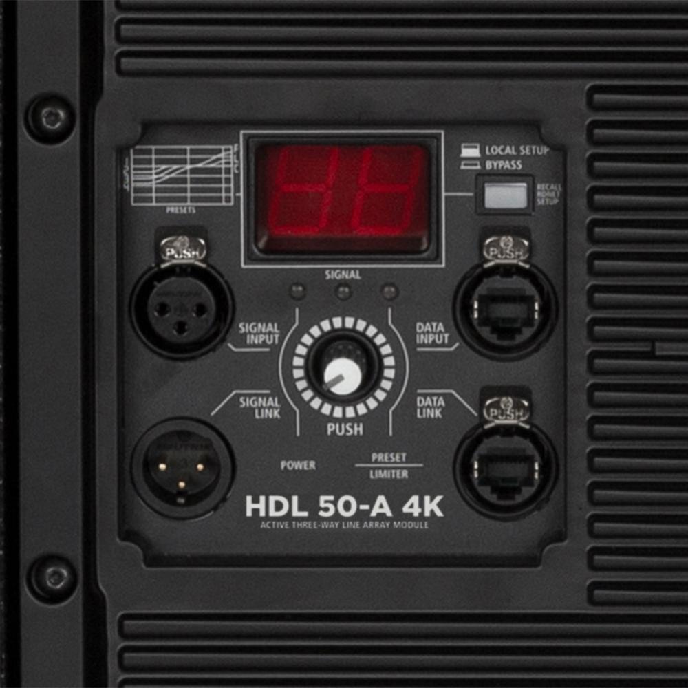 RCF HDL 50-A 4K Active Three-Way Line Array Module - Each - Black
