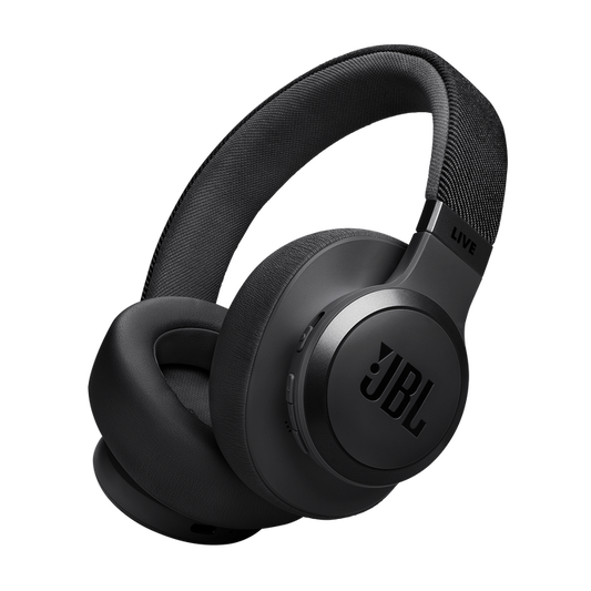 JBL Live 770NC Wireless Over-Ear Headphones with True Adaptive Noise Cancelling - Black