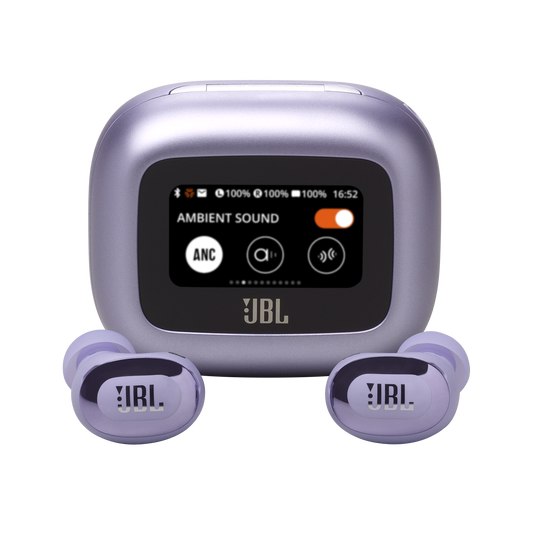 JBL Live Buds 3 True Wireless Noise-Cancelling Bud-Type Earbud with Smart Charging Case - Purple